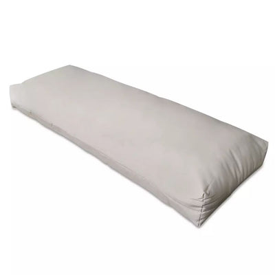 Dealsmate  Upholstered Back Cushion Sand White 120 x 40 x 10 cm