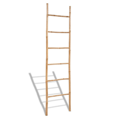 Dealsmate Bamboo Towel Ladder with 6 Rungs