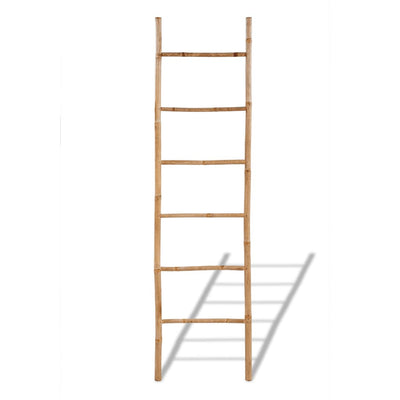 Dealsmate Bamboo Towel Ladder with 6 Rungs