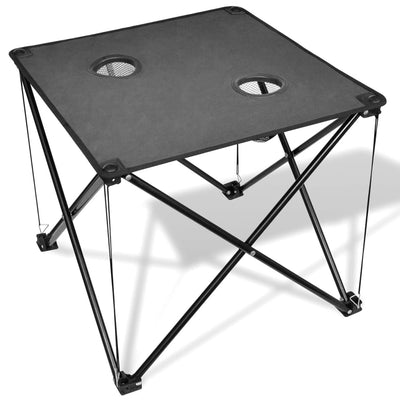 Dealsmate Foldable Camping Table Grey