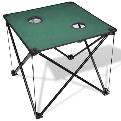 Dealsmate Foldable Camping Table Dark Green