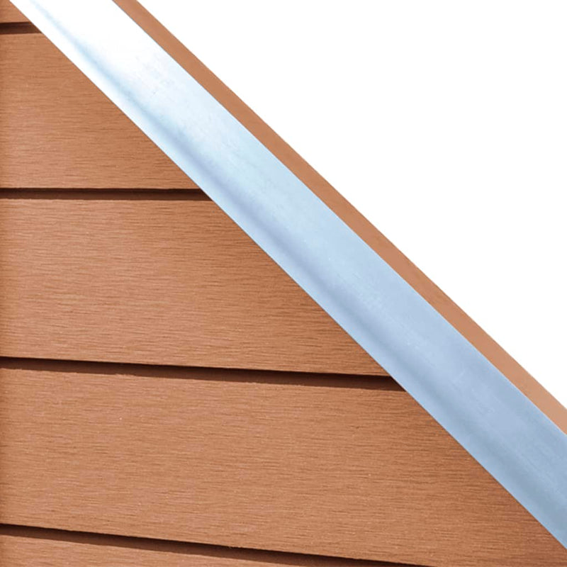Dealsmate  Fence Panel WPC 105x(105-185) cm Brown