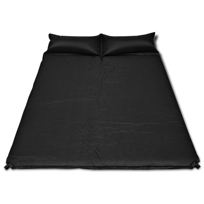 Dealsmate  Black Self-inflating Sleeping Mat 190x130x5 cm (Double)