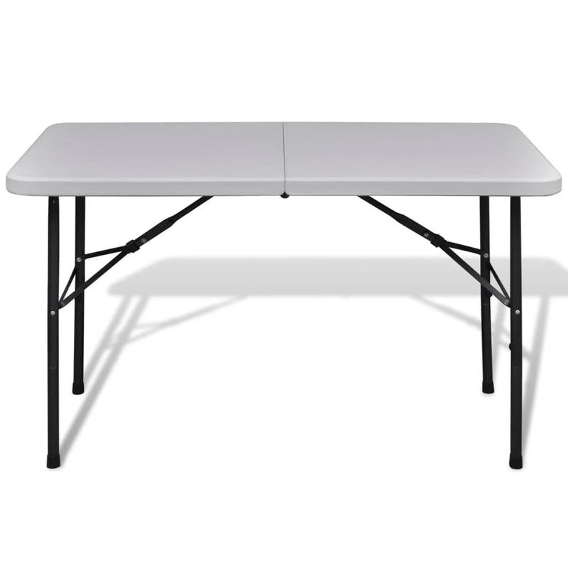 Dealsmate  Foldable Garden Table 122 cm HDPE White