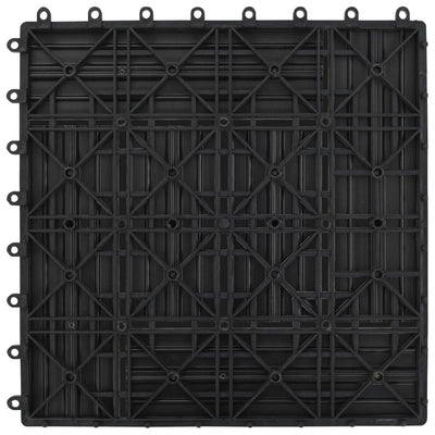 Dealsmate  Decking Tiles WPC 1 sqm Grey 11 pcs 30 x 30 cm