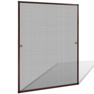 Dealsmate Brown Insect Screen for Windows 100 x 120 cm