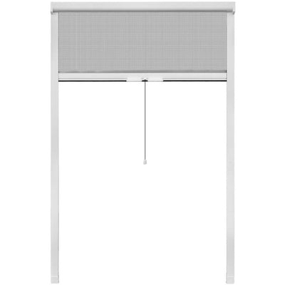 Dealsmate White Roll Down Insect Screen for Windows 120 x 170 cm