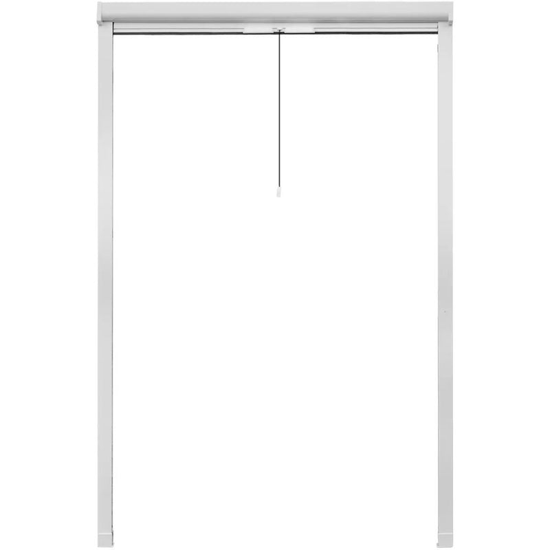 Dealsmate White Roll Down Insect Screen for Windows 120 x 170 cm