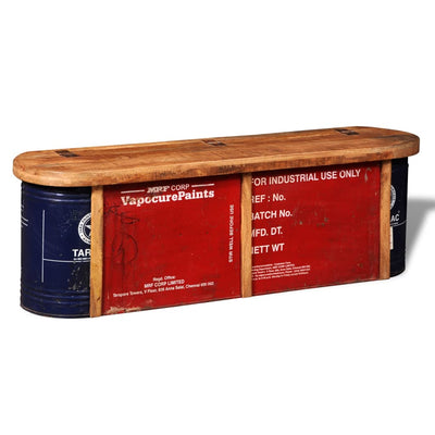 Dealsmate Reclaimed Solid Wood Sideboard Storage Bench