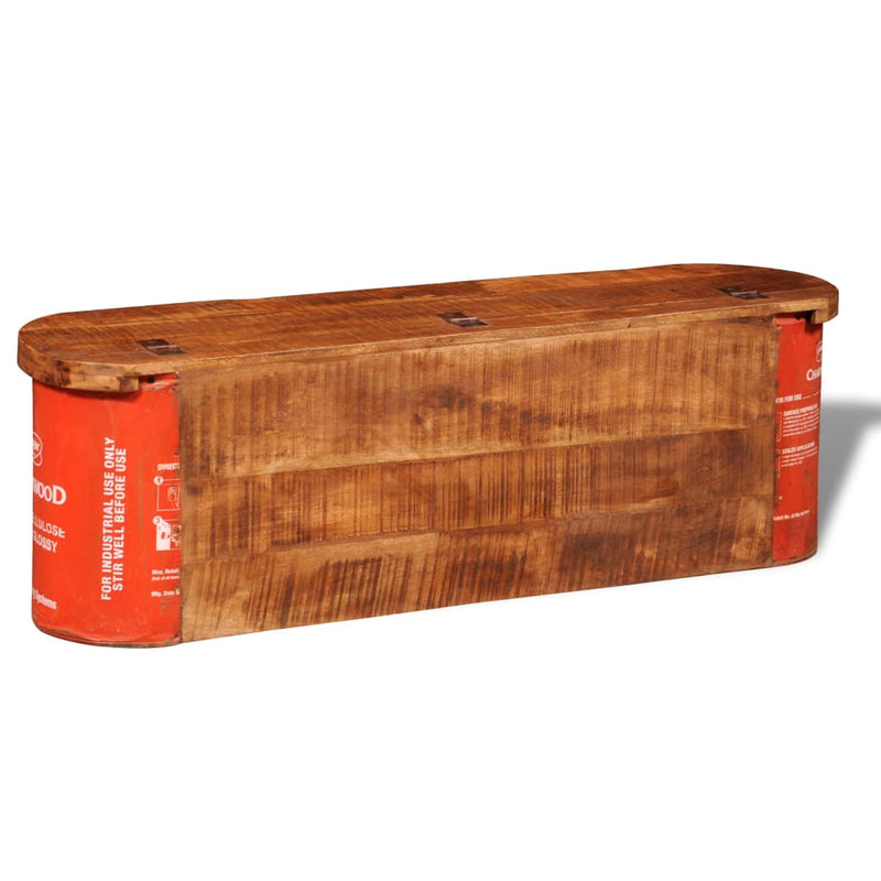 Dealsmate Reclaimed Solid Wood Sideboard Storage Bench
