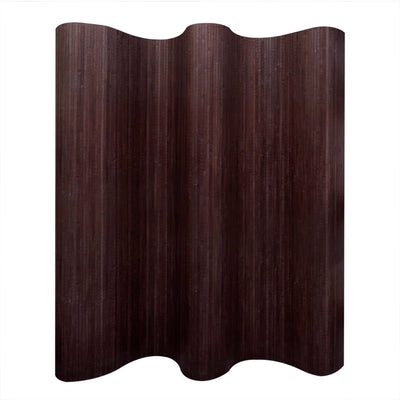 Dealsmate  Room Divider Bamboo Dark Brown 250x165 cm