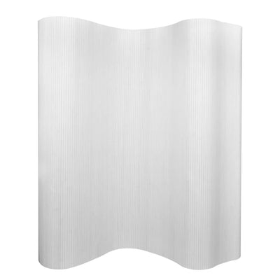 Dealsmate  Room Divider Bamboo White 250x165 cm