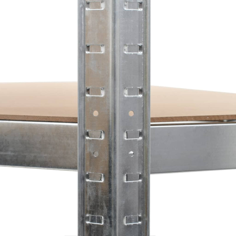 Dealsmate  5-Layer Heavy-duty Shelves 10 pcs Silver Steel&Engineered Wood