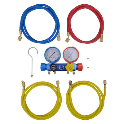 Dealsmate  4-way Manifold Gauge Set for Air Conditioning