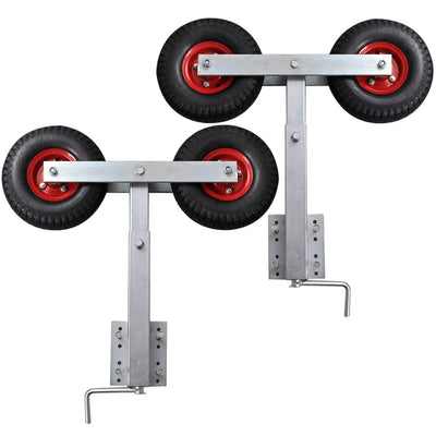 Dealsmate Boat Trailer Double Wheel Bow Support Set of 2 59 - 84 cm