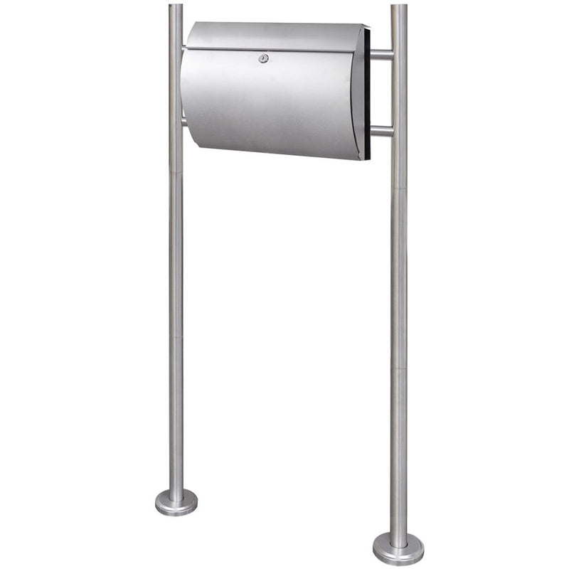 Dealsmate  Mailbox on Stand Stainless Steel