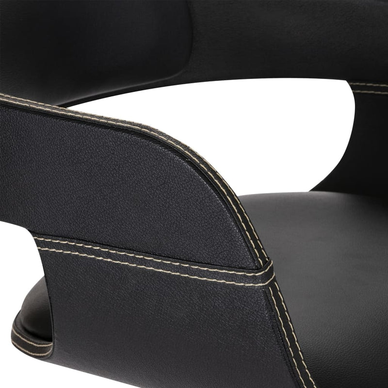 Dealsmate  Dining Chair with Bentwood and Faux Leather