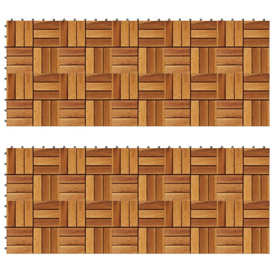Dealsmate Decking Tiles 30 x 30 cm Acacia Set of 20
