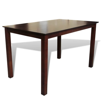Dealsmate  Dining Table 110 cm Solid Wood Brown