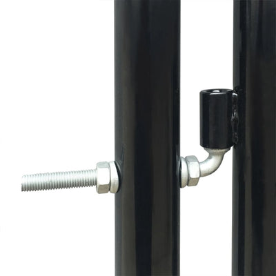 Dealsmate  Black Single Door Fence Gate 100 x 200 cm