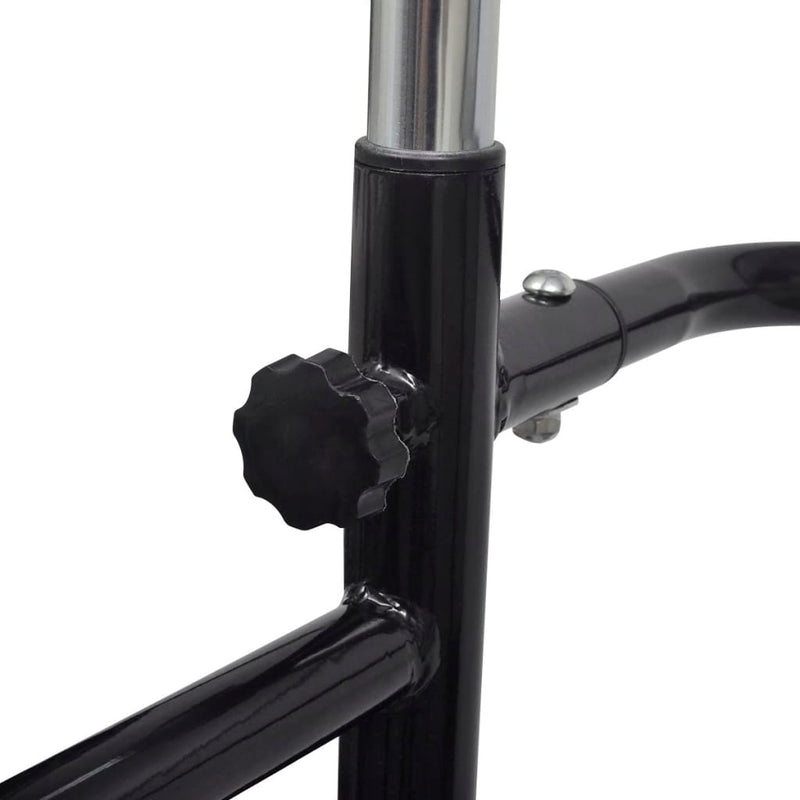 Dealsmate Adjustable Pull-up / Dip Station 175-224 cm Black