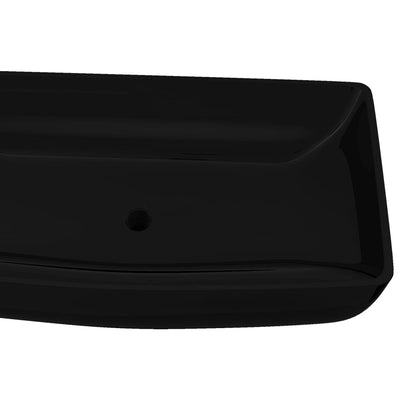 Dealsmate Ceramic Bathroom Sink Basin Black Rectangular 