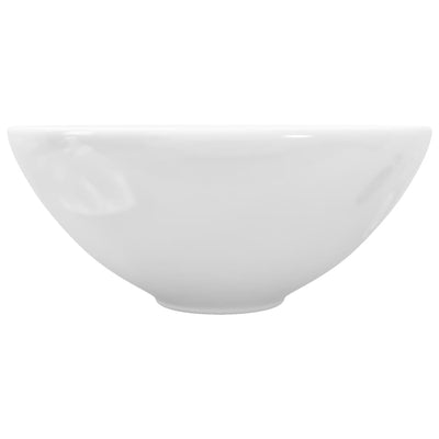 Dealsmate  Ceramic Bathroom Sink Basin White Round