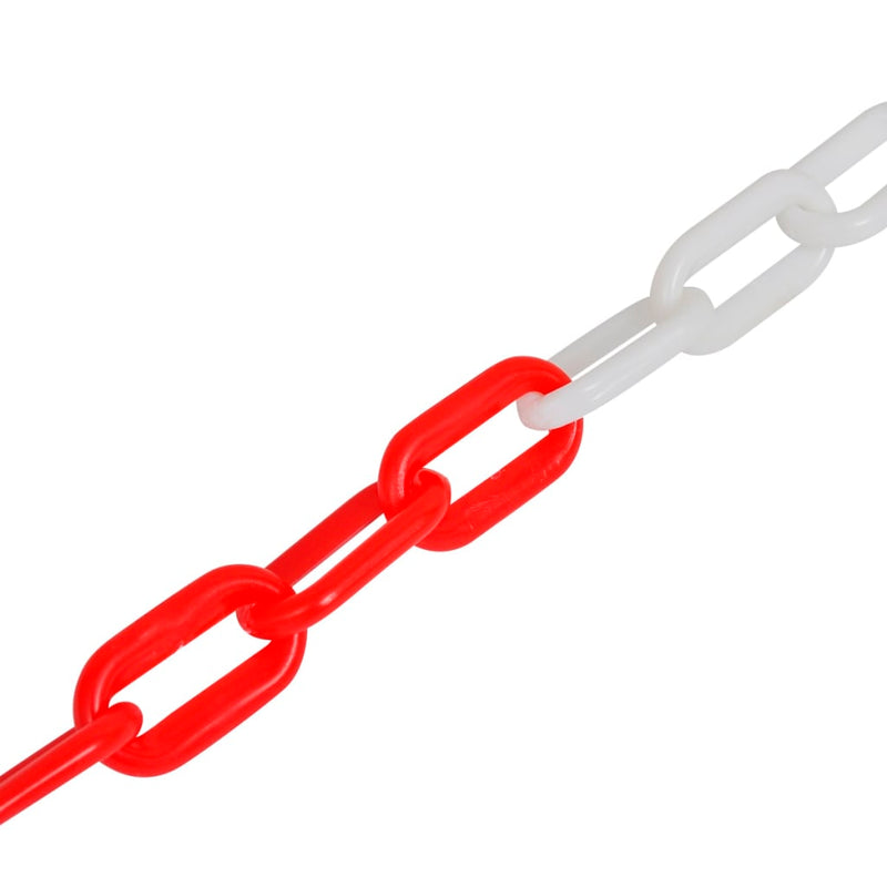 Dealsmate 30 m Plastic Warning Chain Red and White