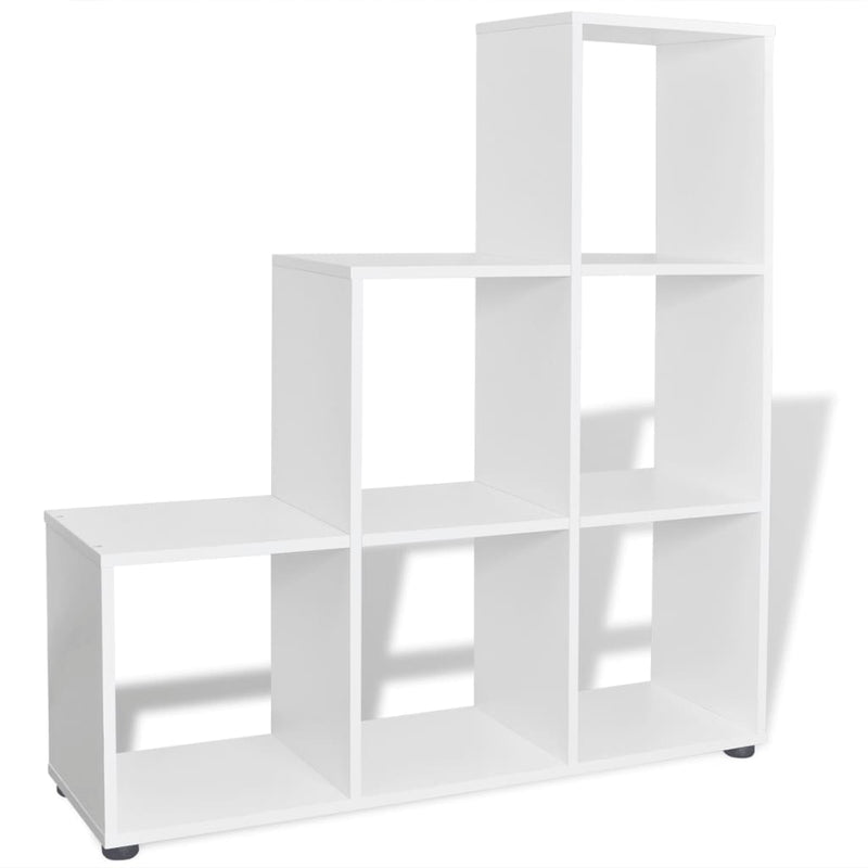 Dealsmate  Staircase Bookcase/Display Shelf 107 cm White