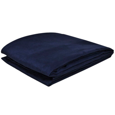 Dealsmate  Micro-suede Couch Slipcover Navy Blue 210 x 280 cm