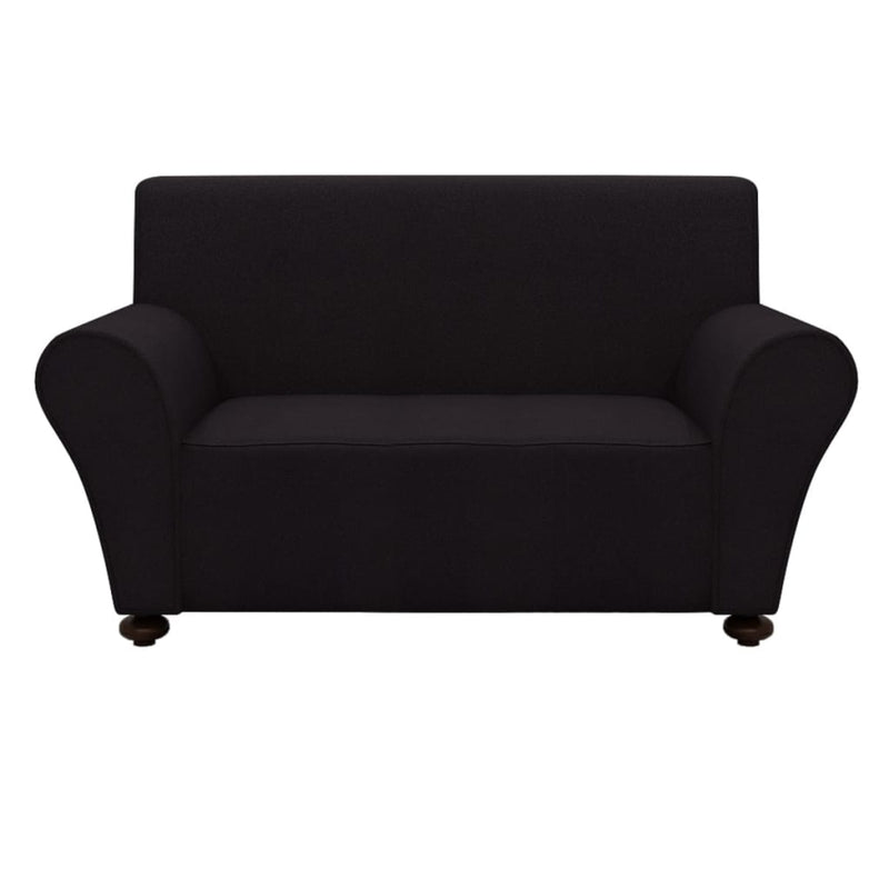 Dealsmate  Stretch Couch Slipcover Black Polyester Jersey
