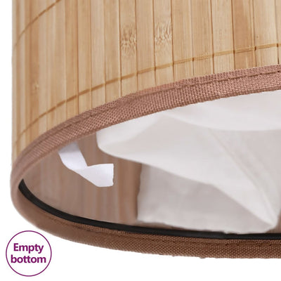 Dealsmate  Bamboo Laundry Bin Oval Natural