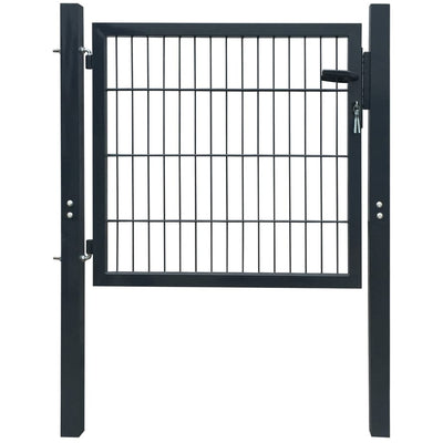 Dealsmate  Fence Gate Steel Anthracite 105x150 cm