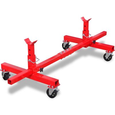 Dealsmate  Mobile Axle Stand Red