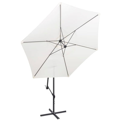 Dealsmate  Cantilever Umbrella 3 m Sand White