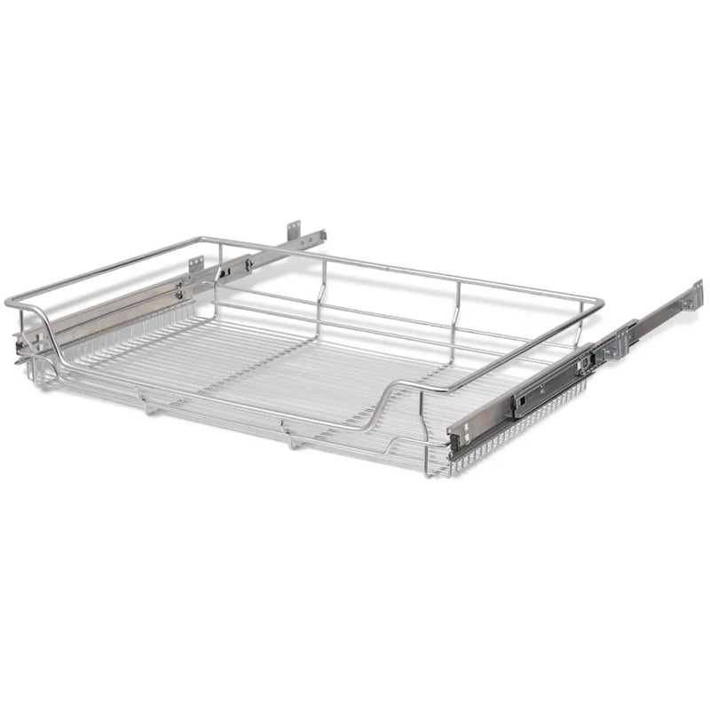 Dealsmate  Pull-Out Wire Baskets 2 pcs Silver 800 mm