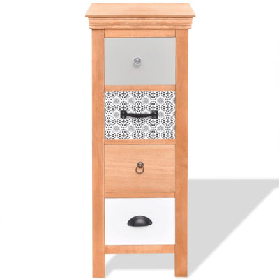 Dealsmate  Drawer Cabinet 35x35x90 cm Solid Wood