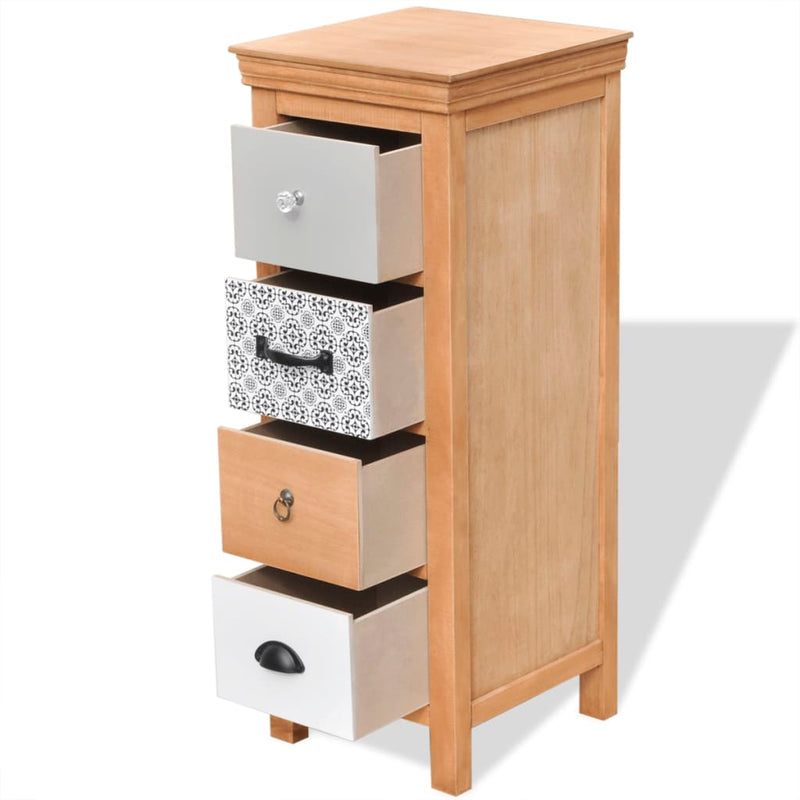 Dealsmate  Drawer Cabinet 35x35x90 cm Solid Wood