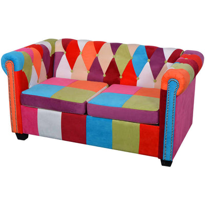 Dealsmate  Chesterfield Sofa 2-Seater Fabric