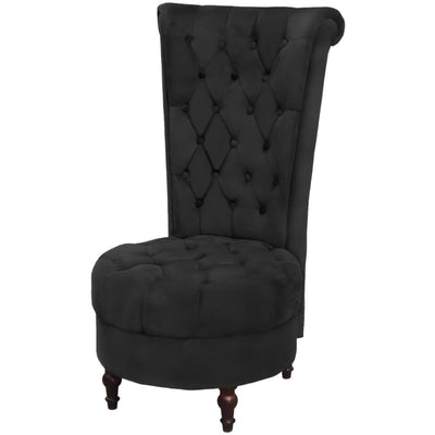 Dealsmate  High Back Sofa Chair Black Fabric