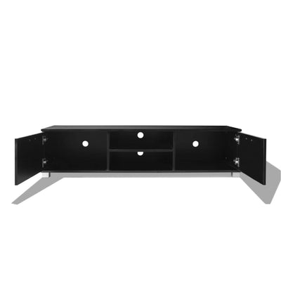 Dealsmate  TV Cabinet High-Gloss Black 140x40.5x35 cm