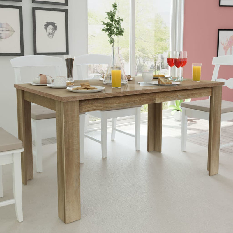 Dealsmate  Dining Table 140x80x75 cm Oak