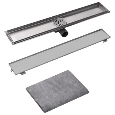 Dealsmate  Linear Shower Drain 730x140 mm Stainless Steel