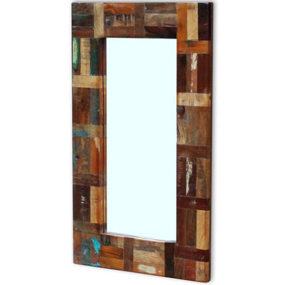 Dealsmate  Mirror Solid Reclaimed Wood 80x50 cm