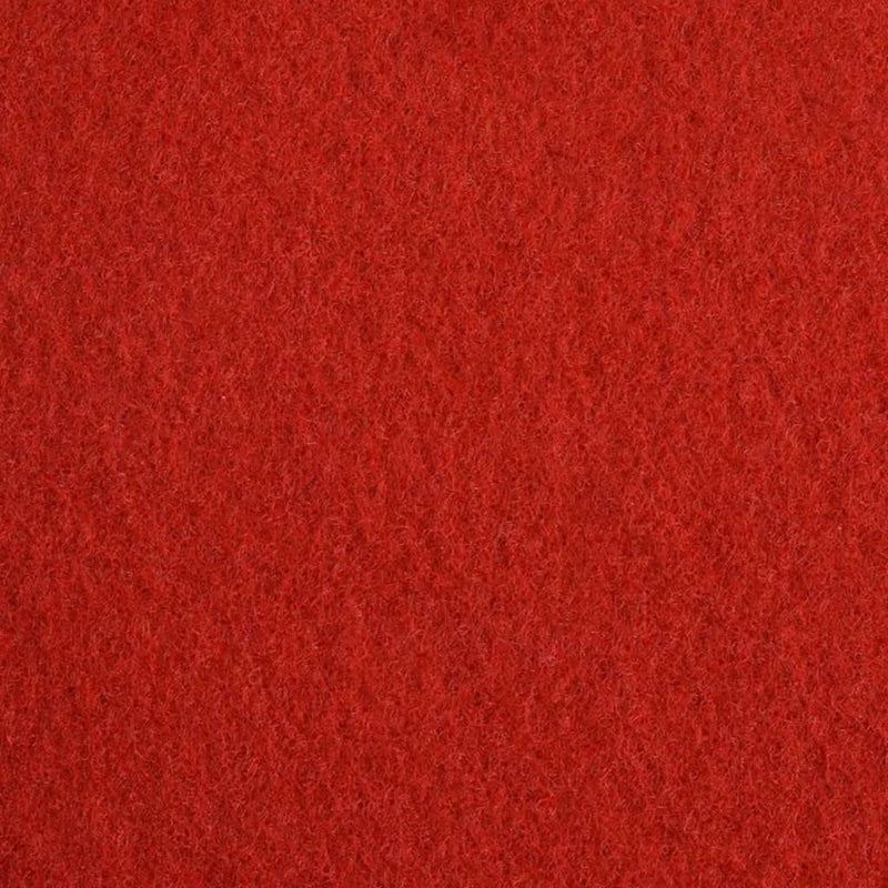 Dealsmate  Exhibition Carpet Plain 1x12 m Red