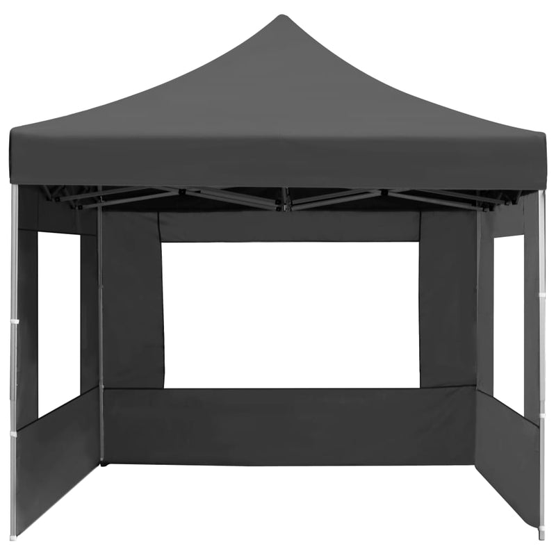 Dealsmate  Professional Folding Party Tent with Walls Aluminium 4.5x3 m Anthracite