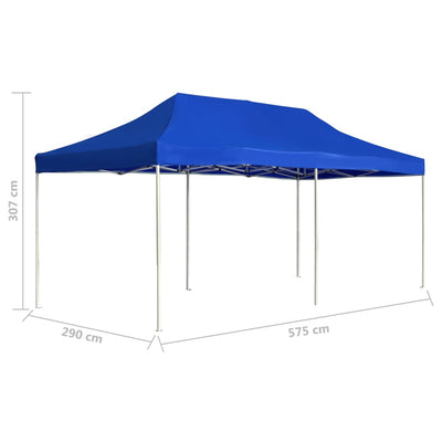 Dealsmate  Professional Folding Party Tent Aluminium 6x3 m Blue