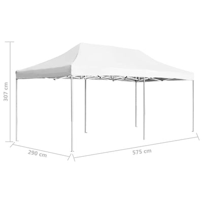Dealsmate  Professional Folding Party Tent Aluminium 6x3 m White