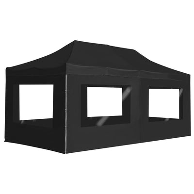Dealsmate  Professional Folding Party Tent with Walls Aluminium 6x3 m Anthracite