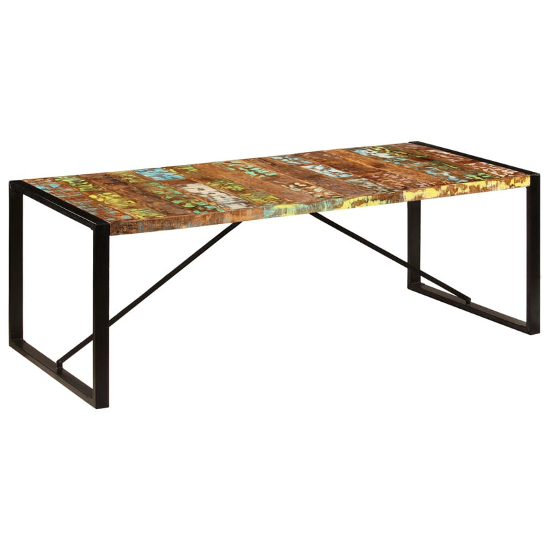 Dealsmate  Dining Table 220x100x75 cm Solid Reclaimed Wood
